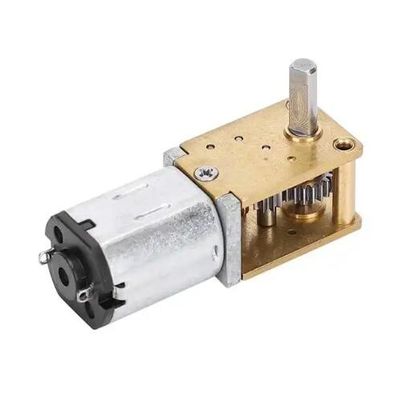 3V - 6V góc thẳng ngang DC Worm Gear Motor Short Shaft Tốc độ thấp mô-men xoắn cao