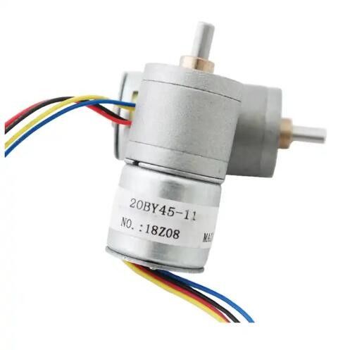 5V DC Micro Geared Stepper Motor 20mm 2 Phase 4 Wire Stepper Motor với hộp số